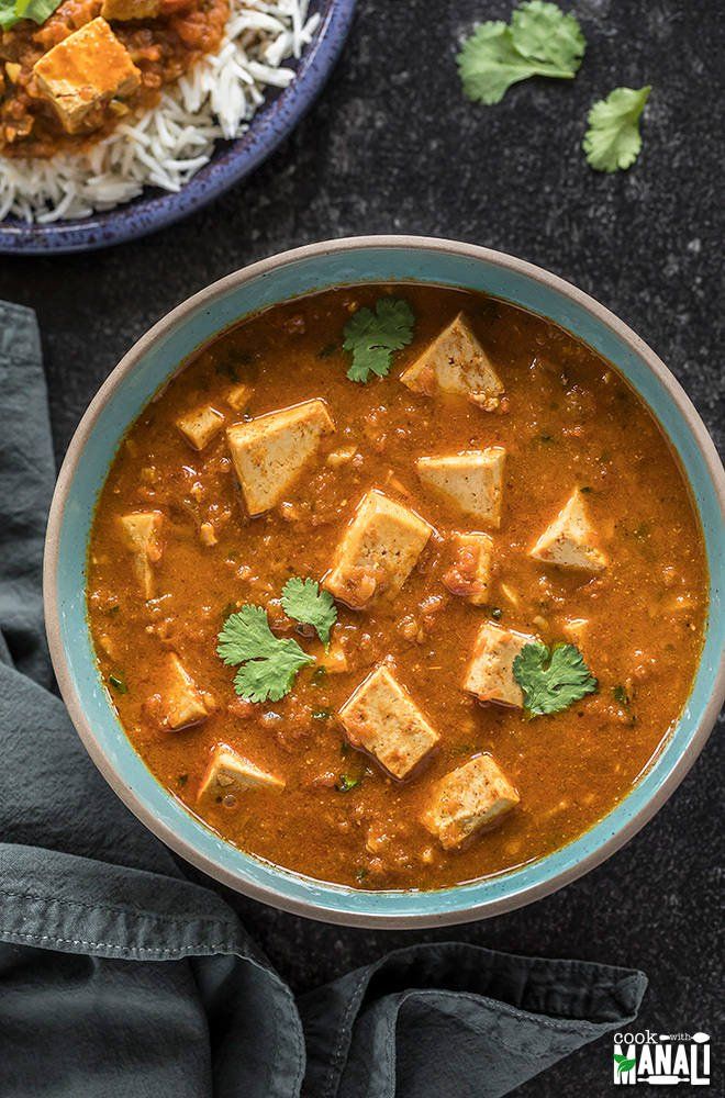 Easy Tofu Tikka Masala made in the Instant Pot! Spicy marinated cubes