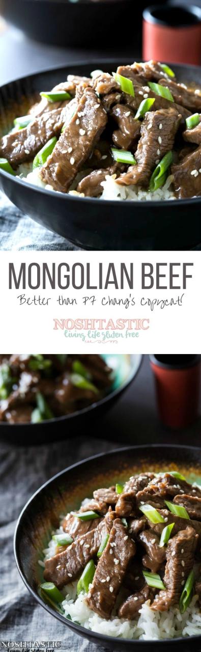Gluten Free Mongolian Beef (PF Changs copycat recipe) Noshtastic