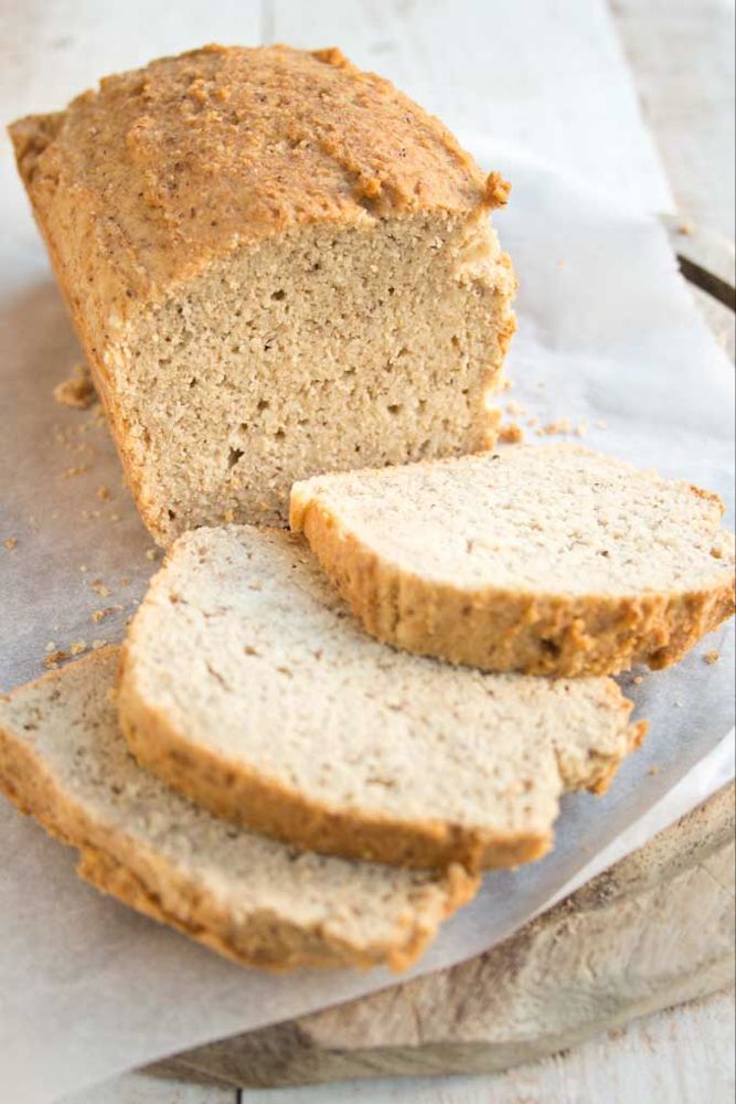 A quick and easy almond flour bread that does not taste eggy. The