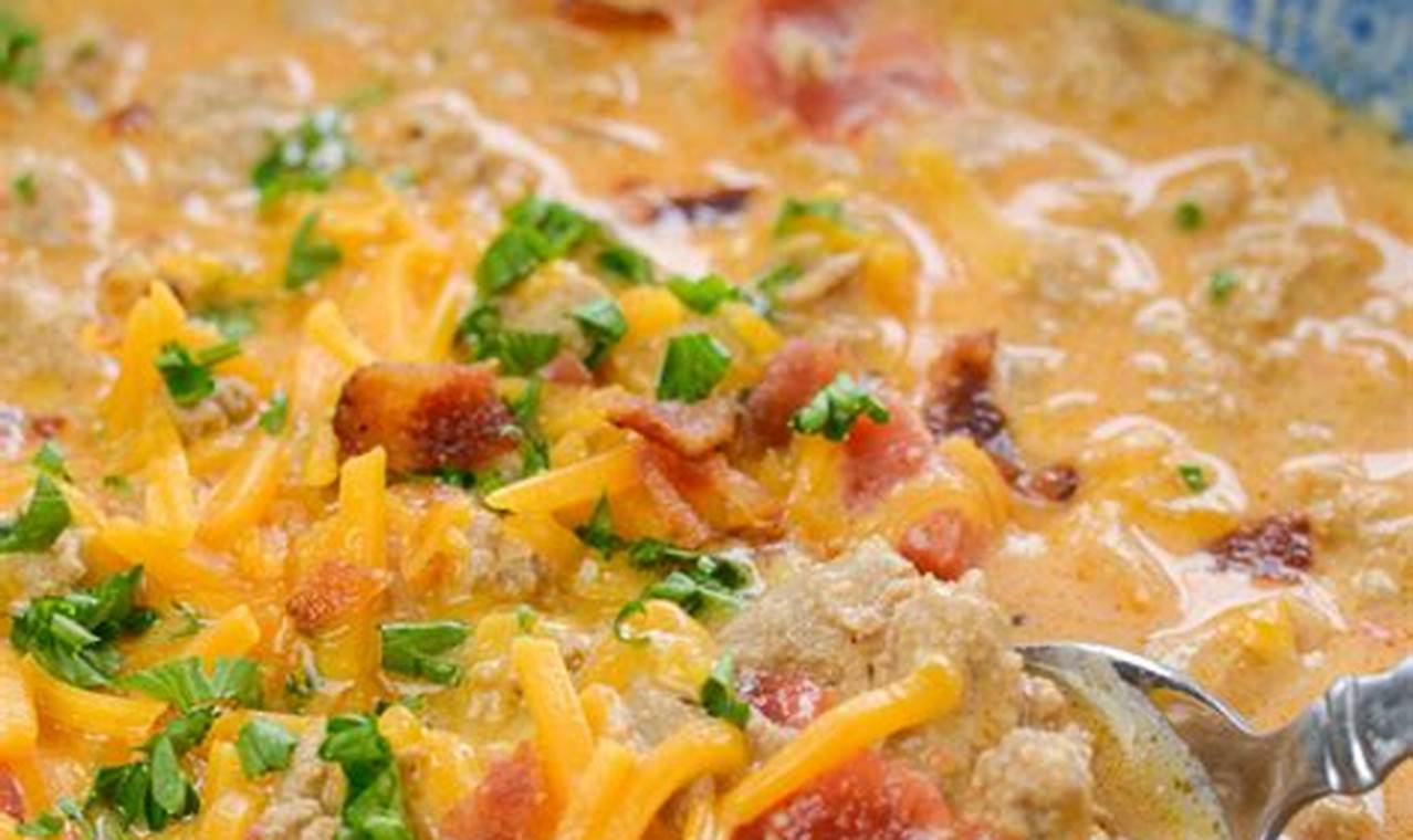 Uncover the Secrets of the Irresistible Bacon Cheeseburger Soup: A Flavorful Journey for Low-Carb Enthusiasts