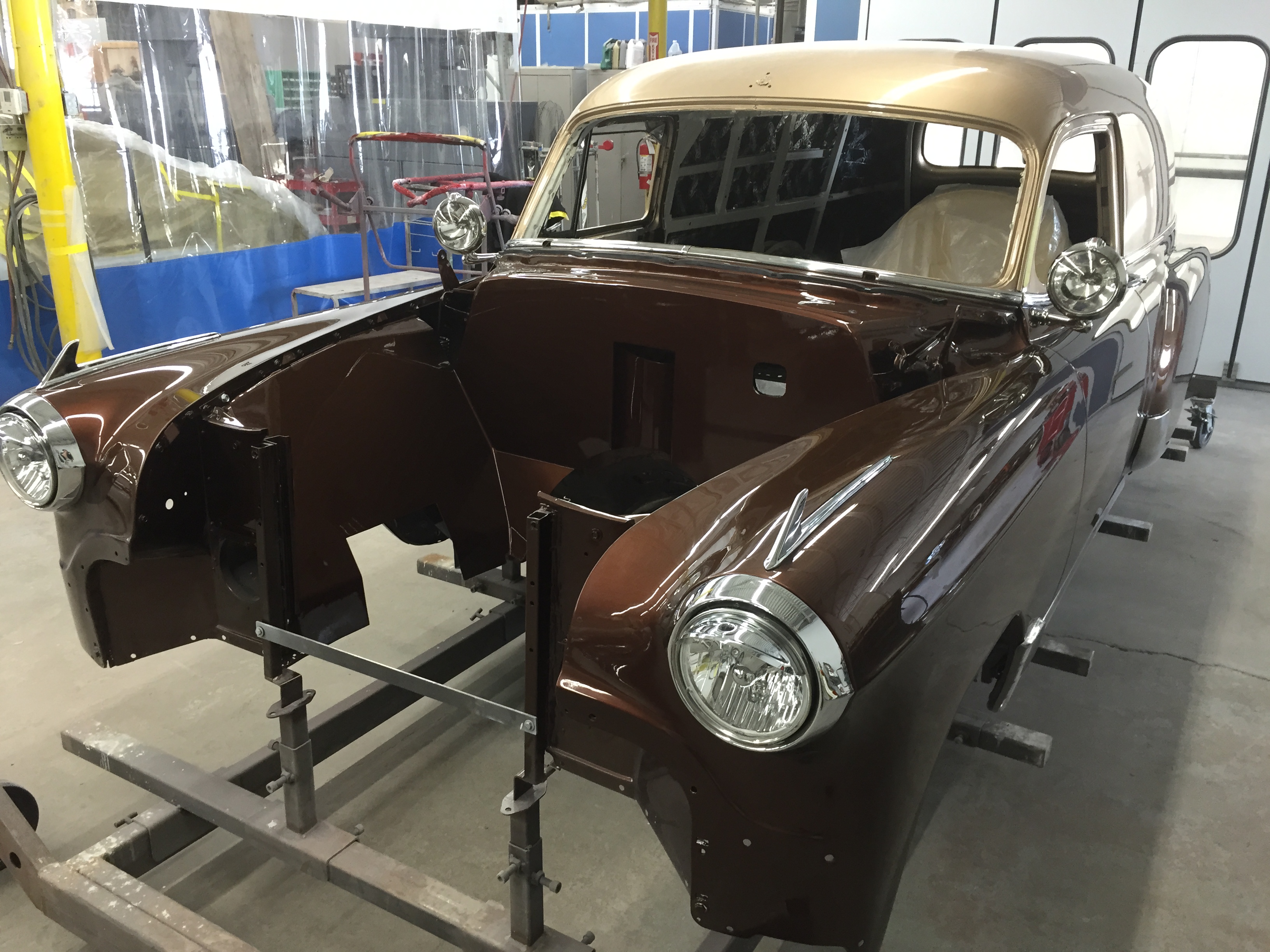 Antique car restoration shops