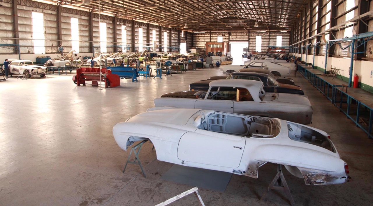 Old car restoration shops